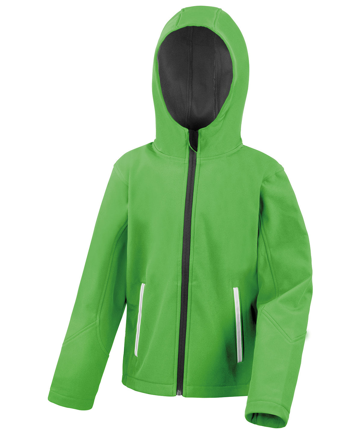 Personalised Jackets - Light Green Result Core Core junior TX performance hooded softshell jacket