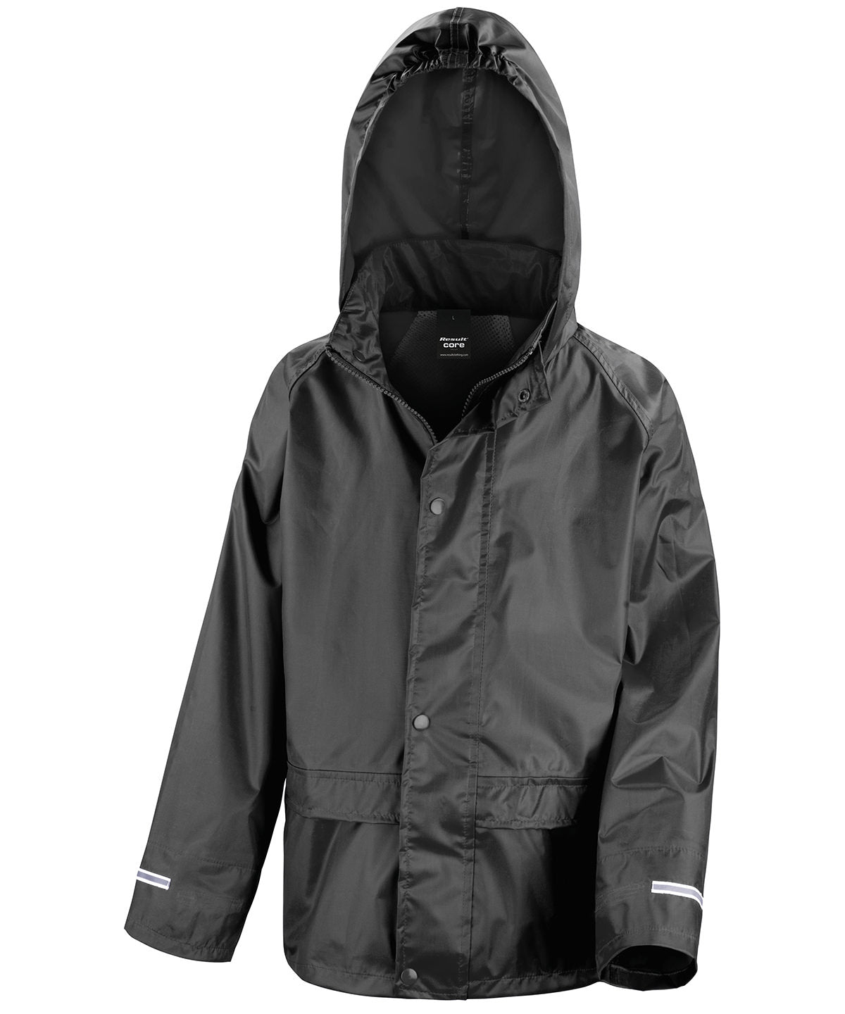 Personalised Jackets - Black Result Core Core junior rain jacket