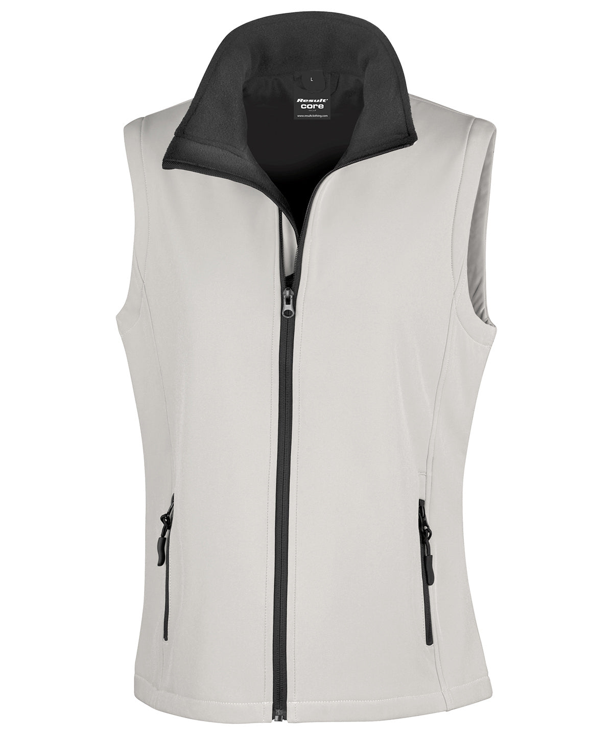 Personalised Body Warmers - Black Result Core Women's printable softshell bodywarmer