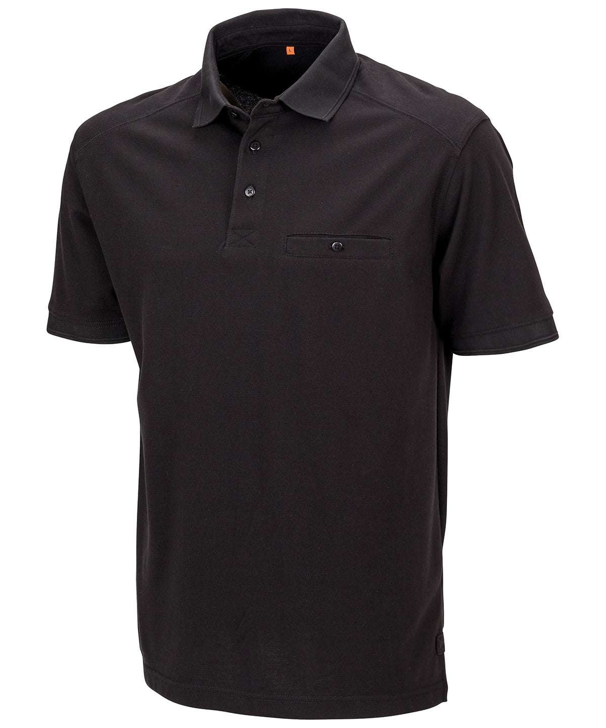 Personalised Polo Shirts - Black Result Workguard Work-Guard Apex pocket polo shirt