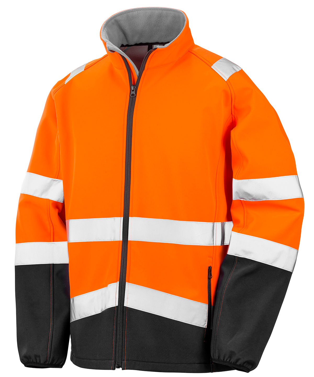 Personalised Jackets - Neon Orange Result Safeguard Printable safety softshell jacket