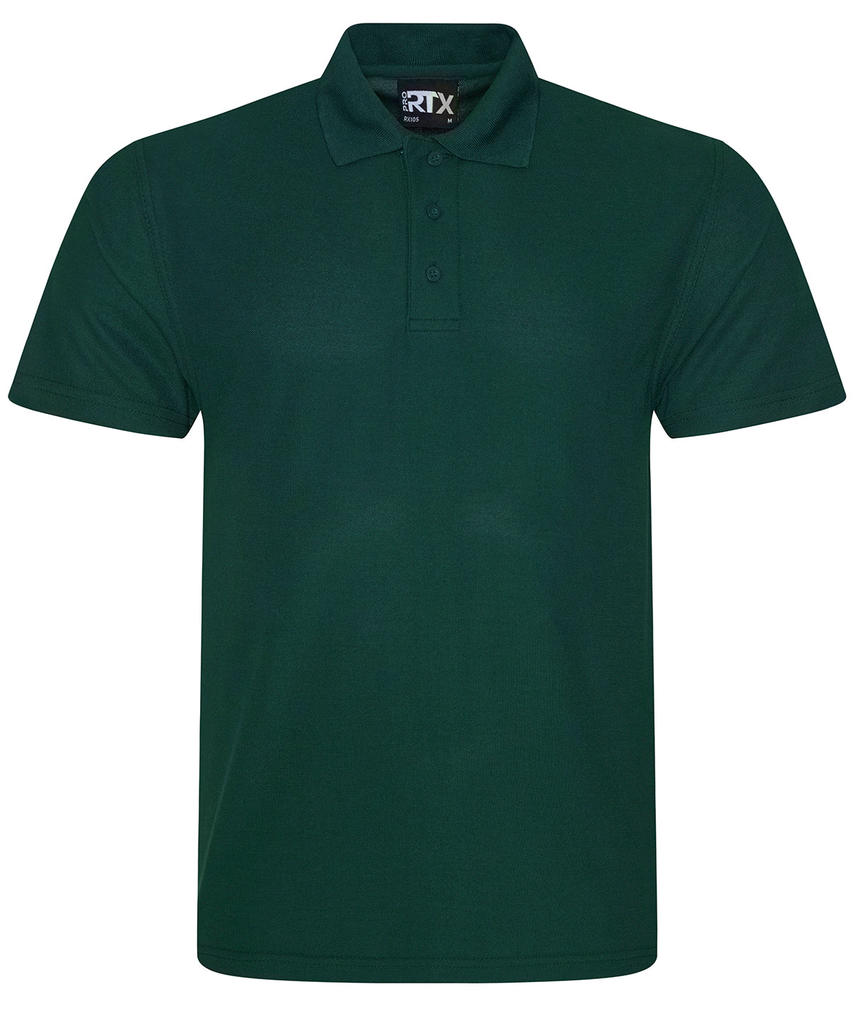 Personalised Polo Shirts - Black ProRTX Pro polyester polo