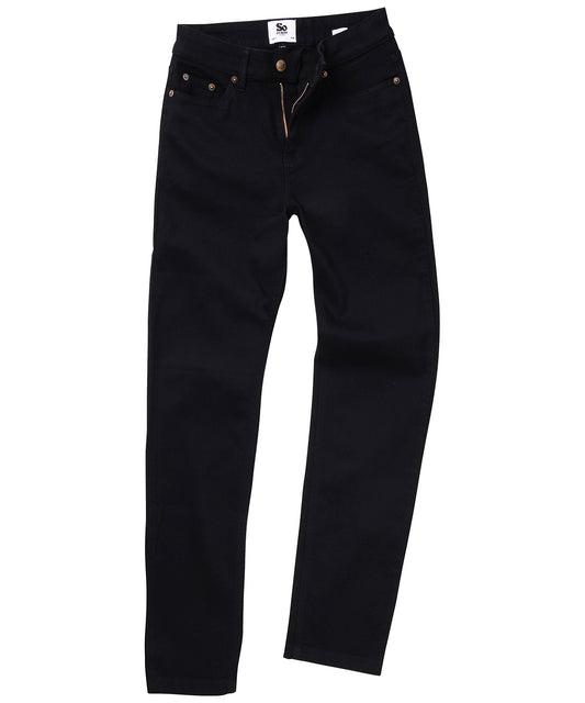 Personalised Trousers - AWDis So Denim Women's Katy straight jeans