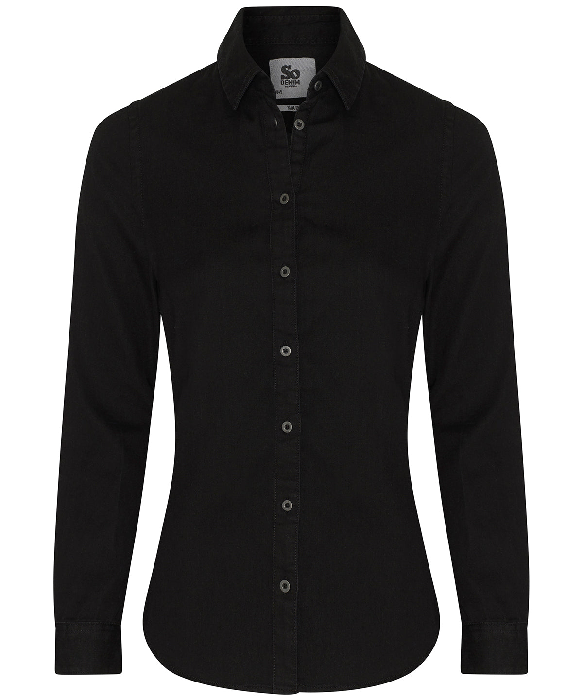 Personalised Shirts - Black AWDis So Denim Women's Lucy denim shirt