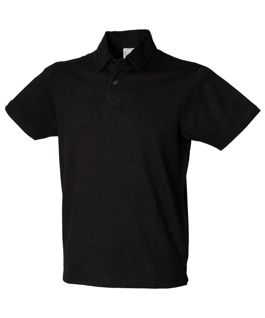 Personalised Polo Shirts - Black SF Short sleeve stretch polo