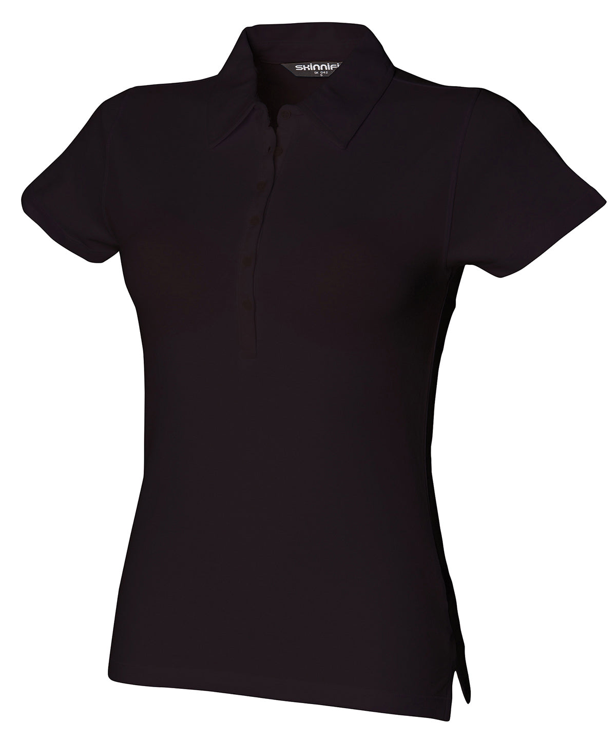Personalised Polo Shirts - Black SF Women's short sleeve stretch polo