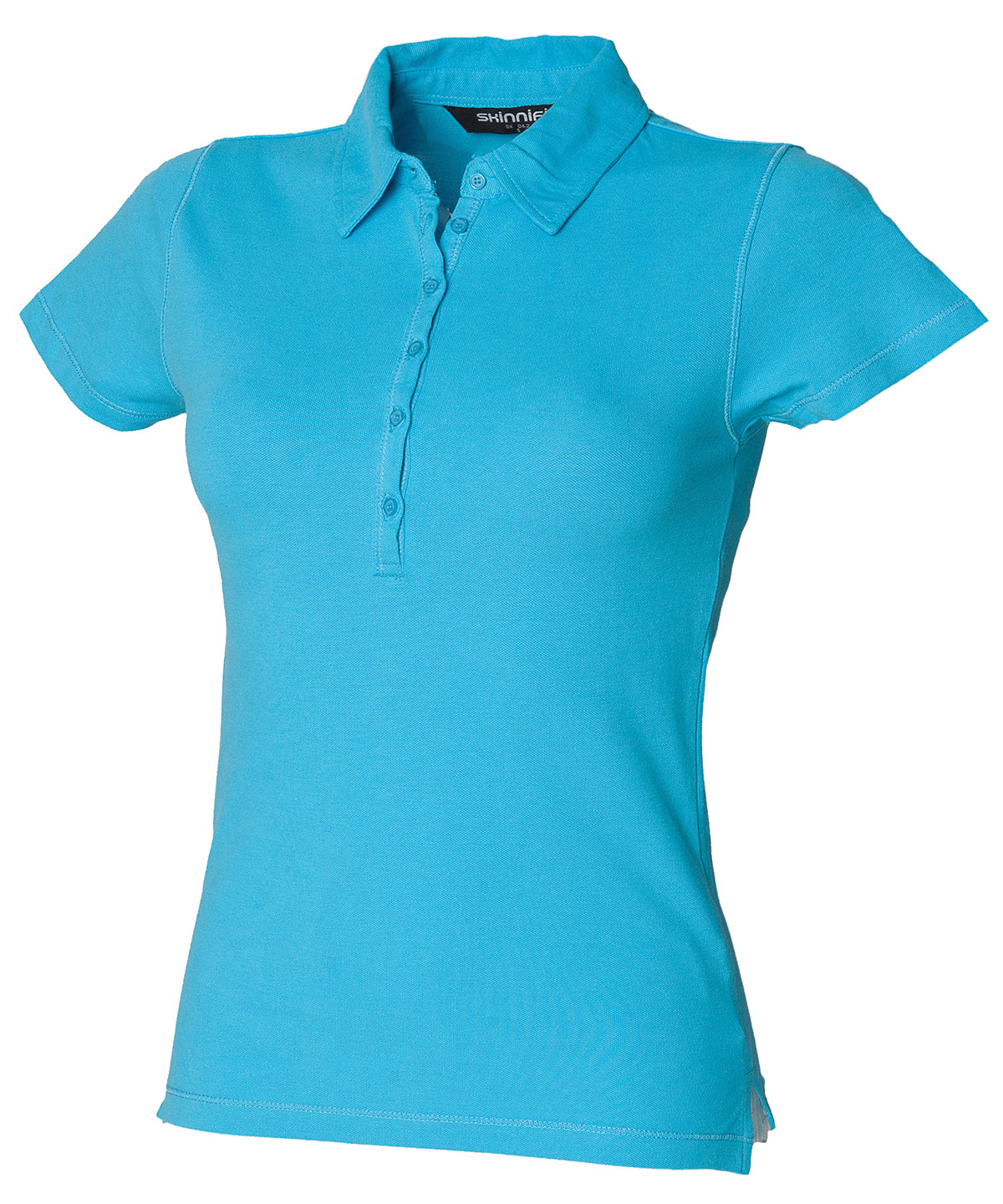 Personalised Polo Shirts - Black SF Women's short sleeve stretch polo