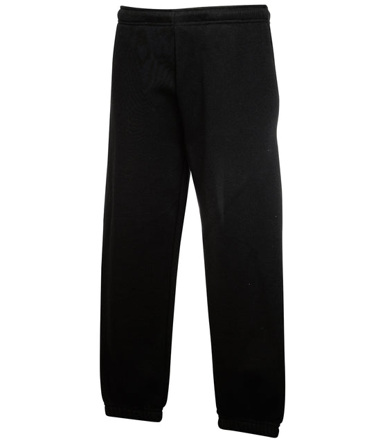 Personalised Sweatpants - Black Fruit of the Loom Kids classic elasticated cuff jog pants