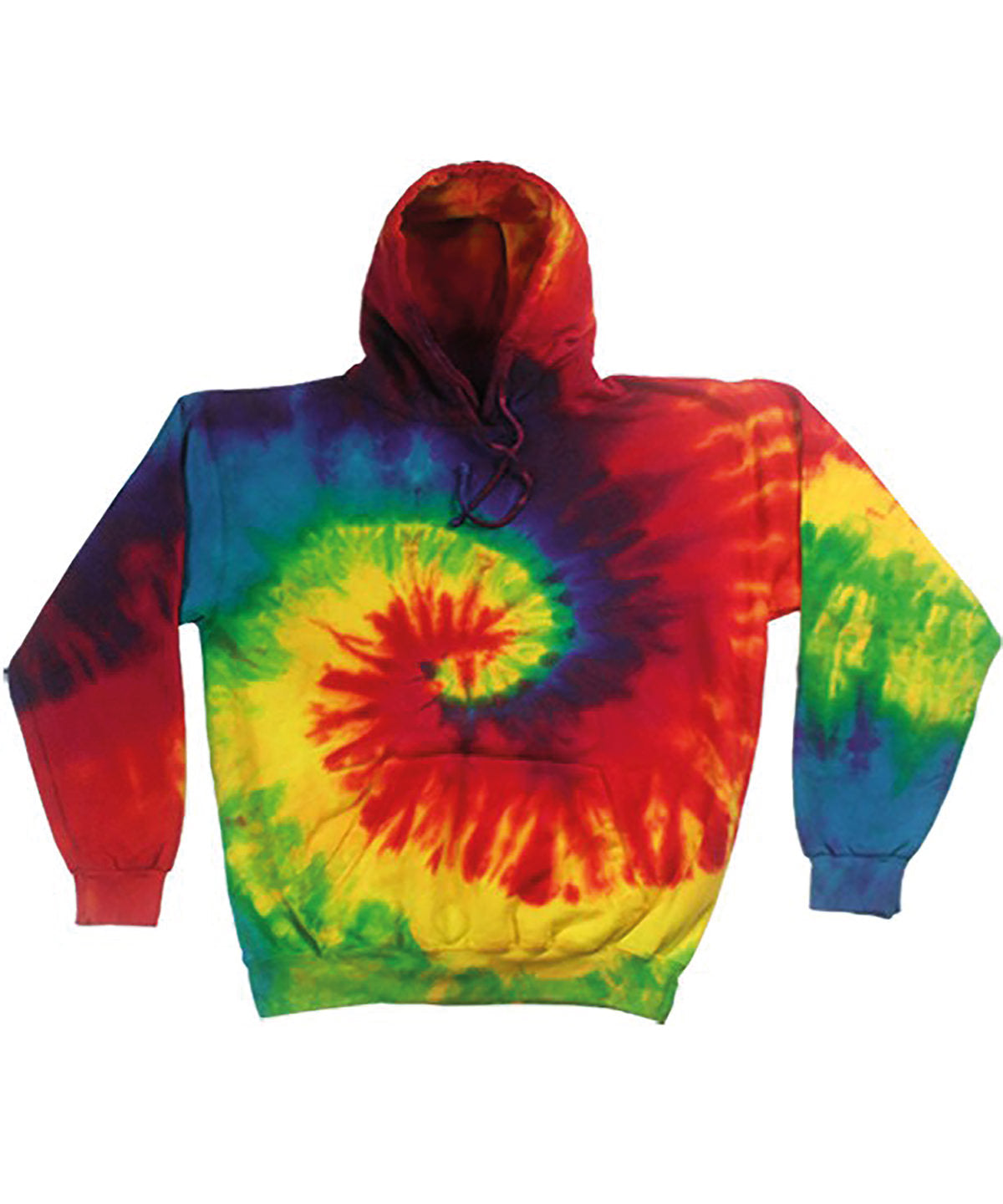 Personalised Hoodies - Tie-Dye Colortone Rainbow tie-dye hoodie