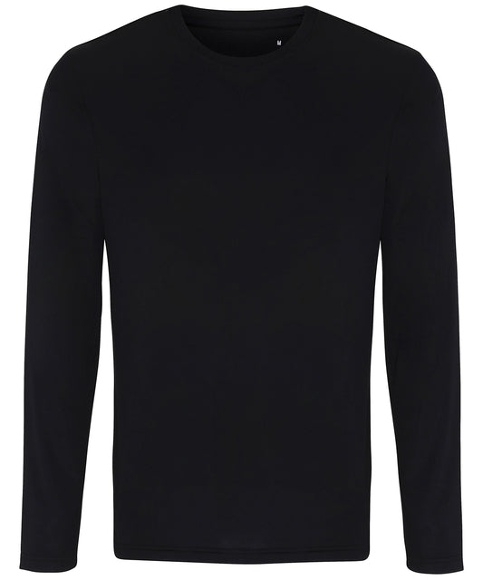 Personalised T-Shirts - Black TriDri® TriDri® long sleeve performance t-shirt