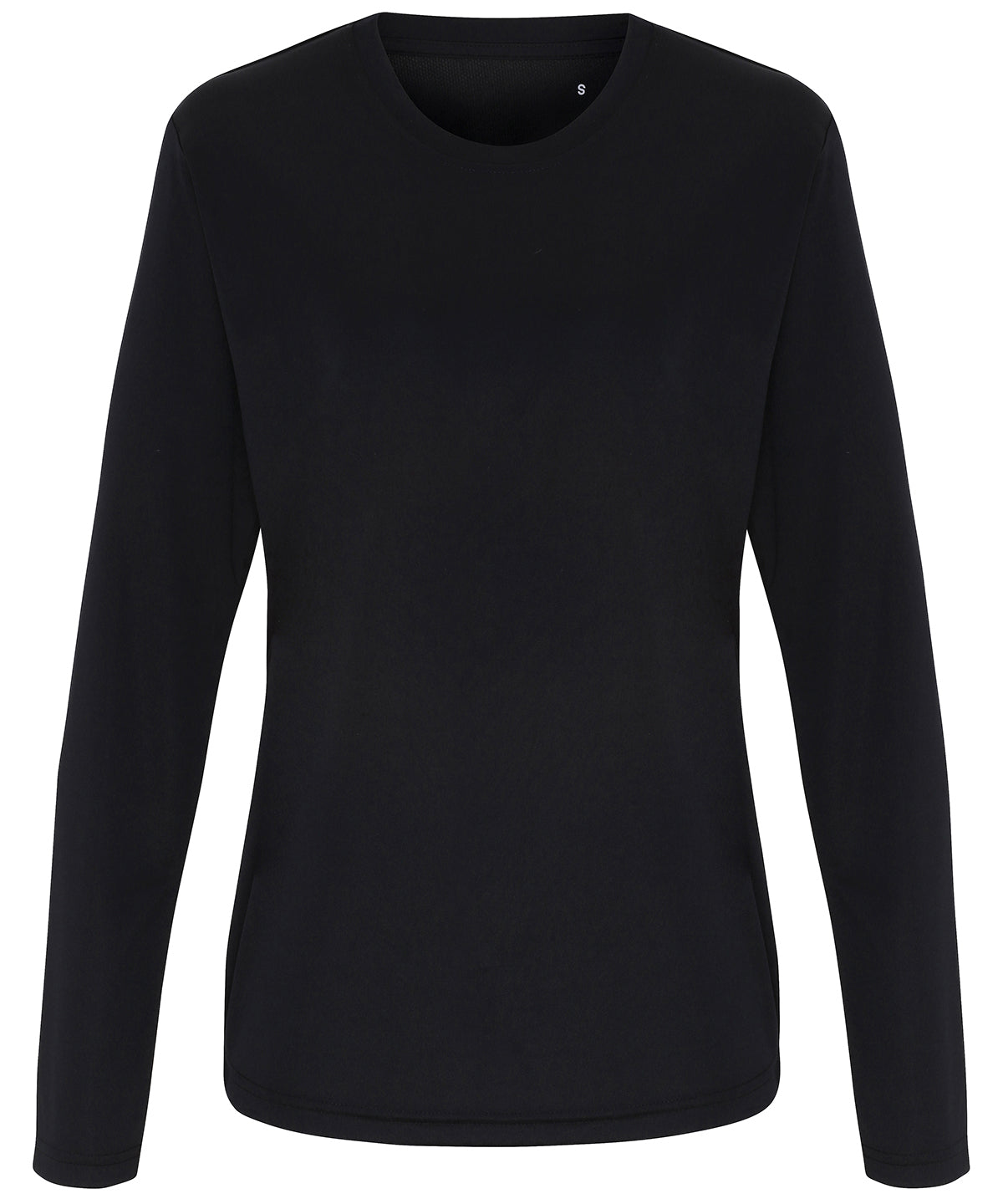 Personalised T-Shirts - Black TriDri® Women's TriDri® long sleeve performance t-shirt