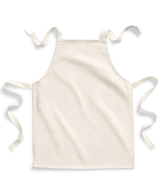 Personalised Aprons - Natural Westford Mill Fairtrade cotton junior craft apron