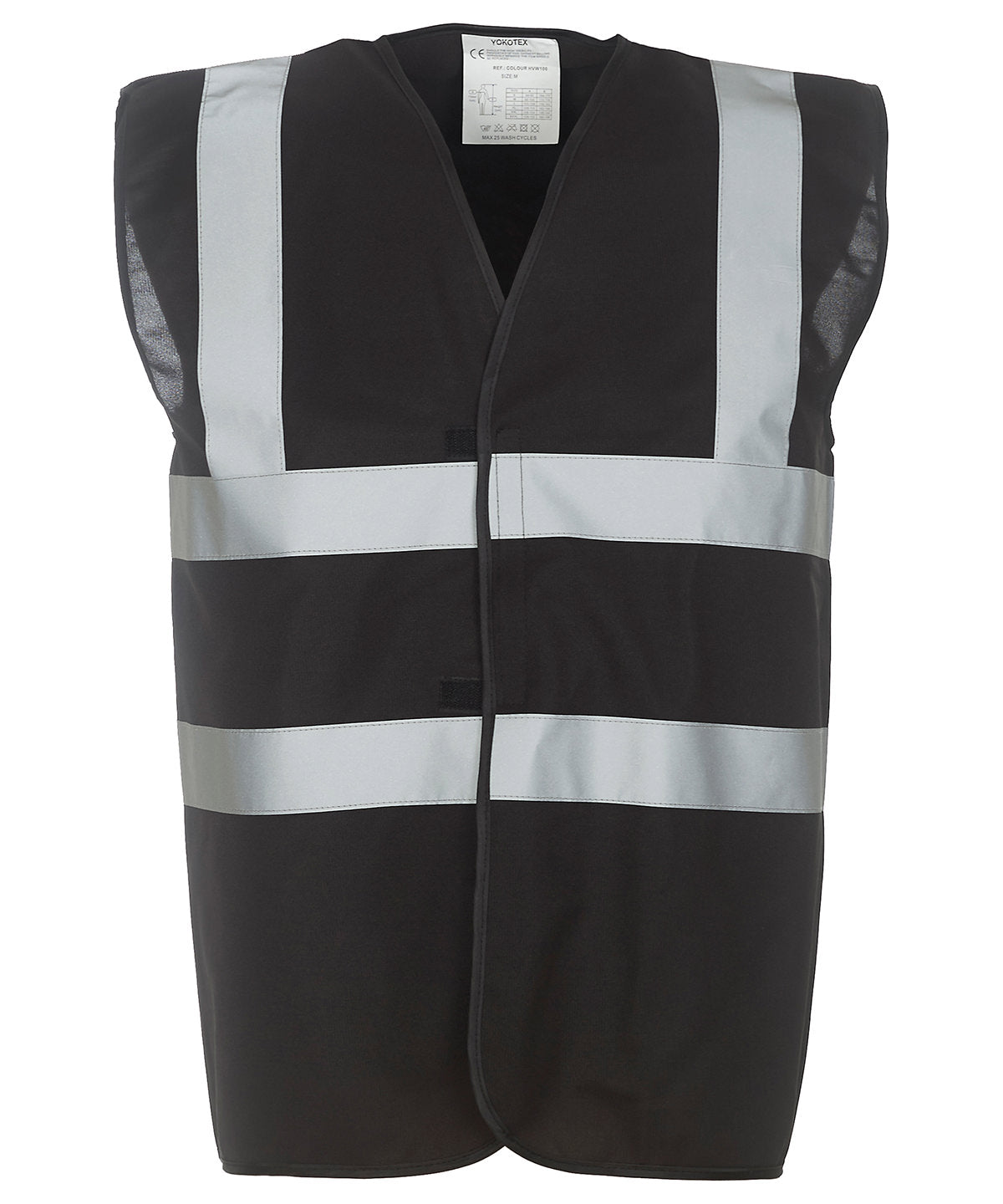 Personalised Safety Vests - Mid Yellow Yoko Hi-vis 2-band-and-braces waistcoat (HVW100)