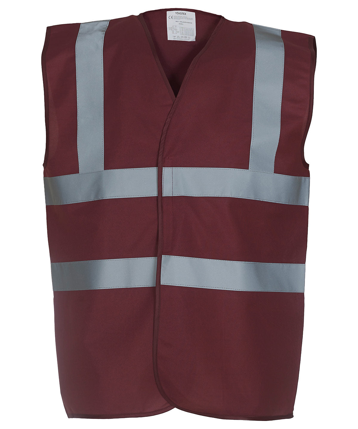 Personalised Safety Vests - Mid Yellow Yoko Hi-vis 2-band-and-braces waistcoat (HVW100)
