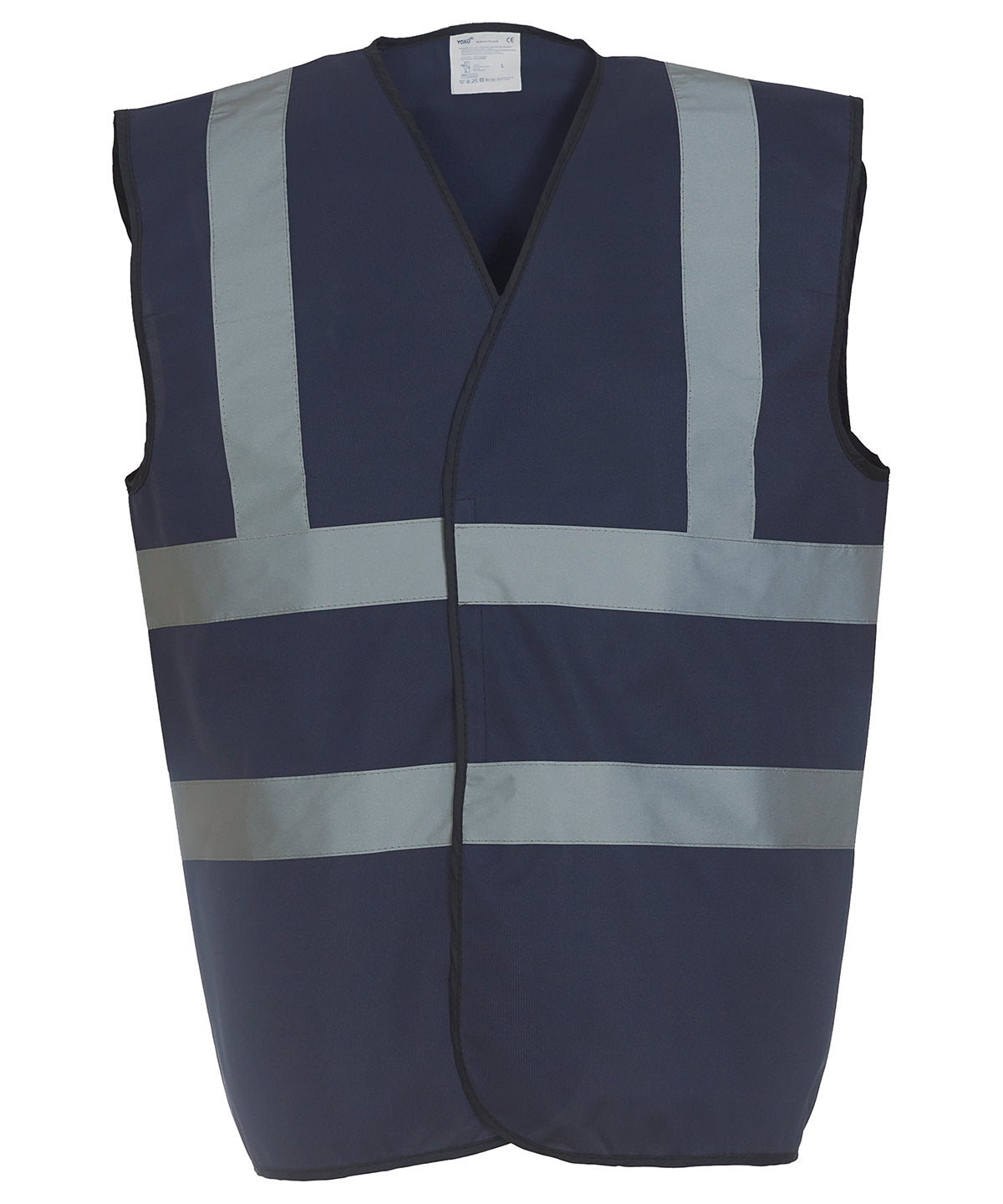 Personalised Safety Vests - Mid Yellow Yoko Hi-vis 2-band-and-braces waistcoat (HVW100)