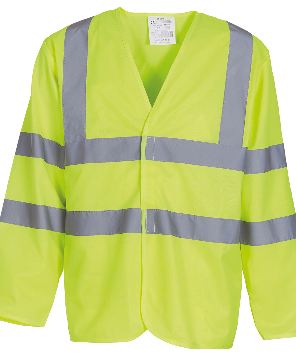 Personalised Safety Vests - Mid Orange Yoko Hi-vis long sleeve waistcoat (HVJ200)