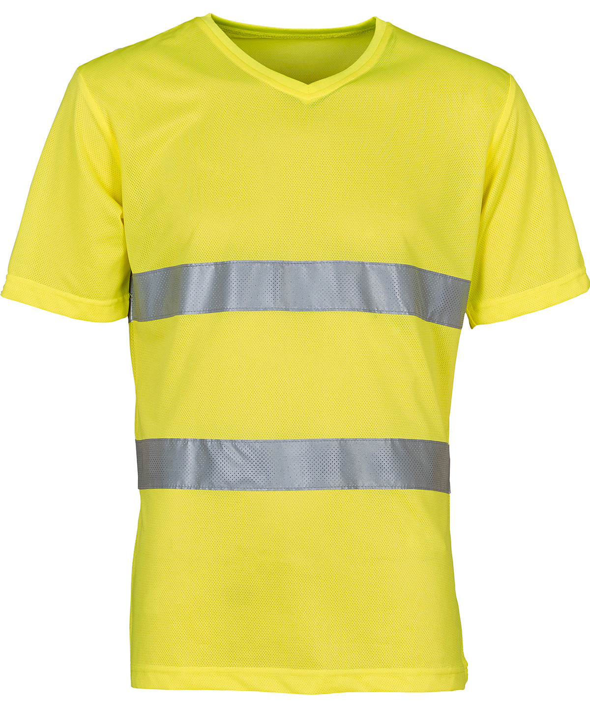 Personalised T-Shirts - Black Yoko Hi-vis top cool super light v-neck t-shirt (HVJ910)