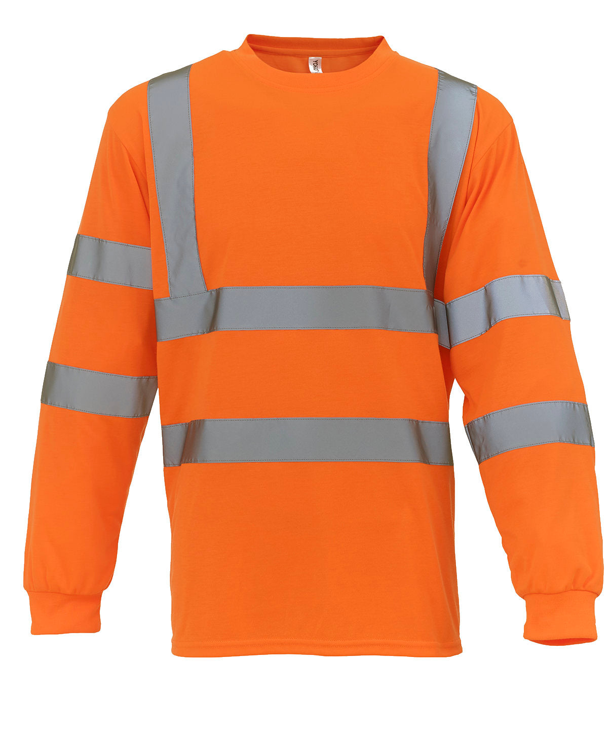 Personalised T-Shirts - Mid Orange Yoko Hi-vis long sleeve t-shirt (HVJ420)