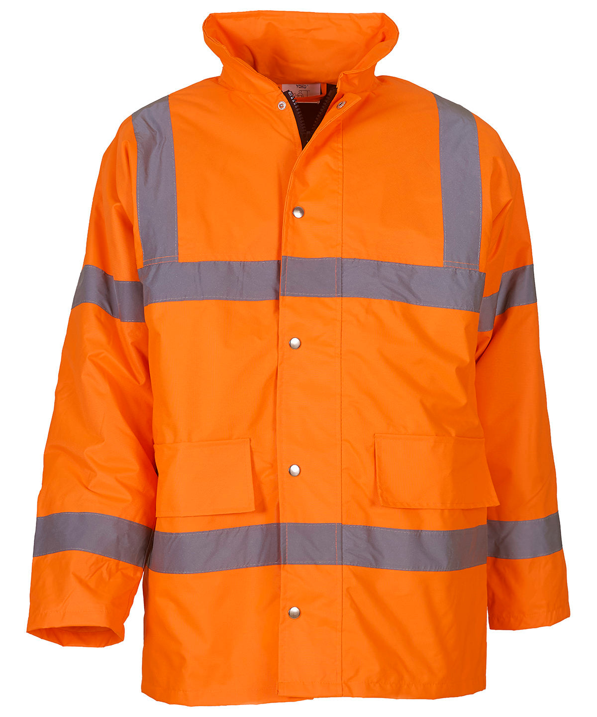 Personalised Jackets - Mid Orange Yoko Hi-vis classic motorway jacket (HVP300)