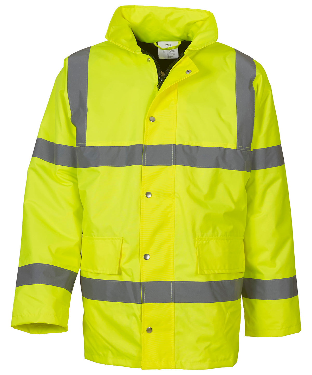 Personalised Jackets - Mid Orange Yoko Hi-vis classic motorway jacket (HVP300)