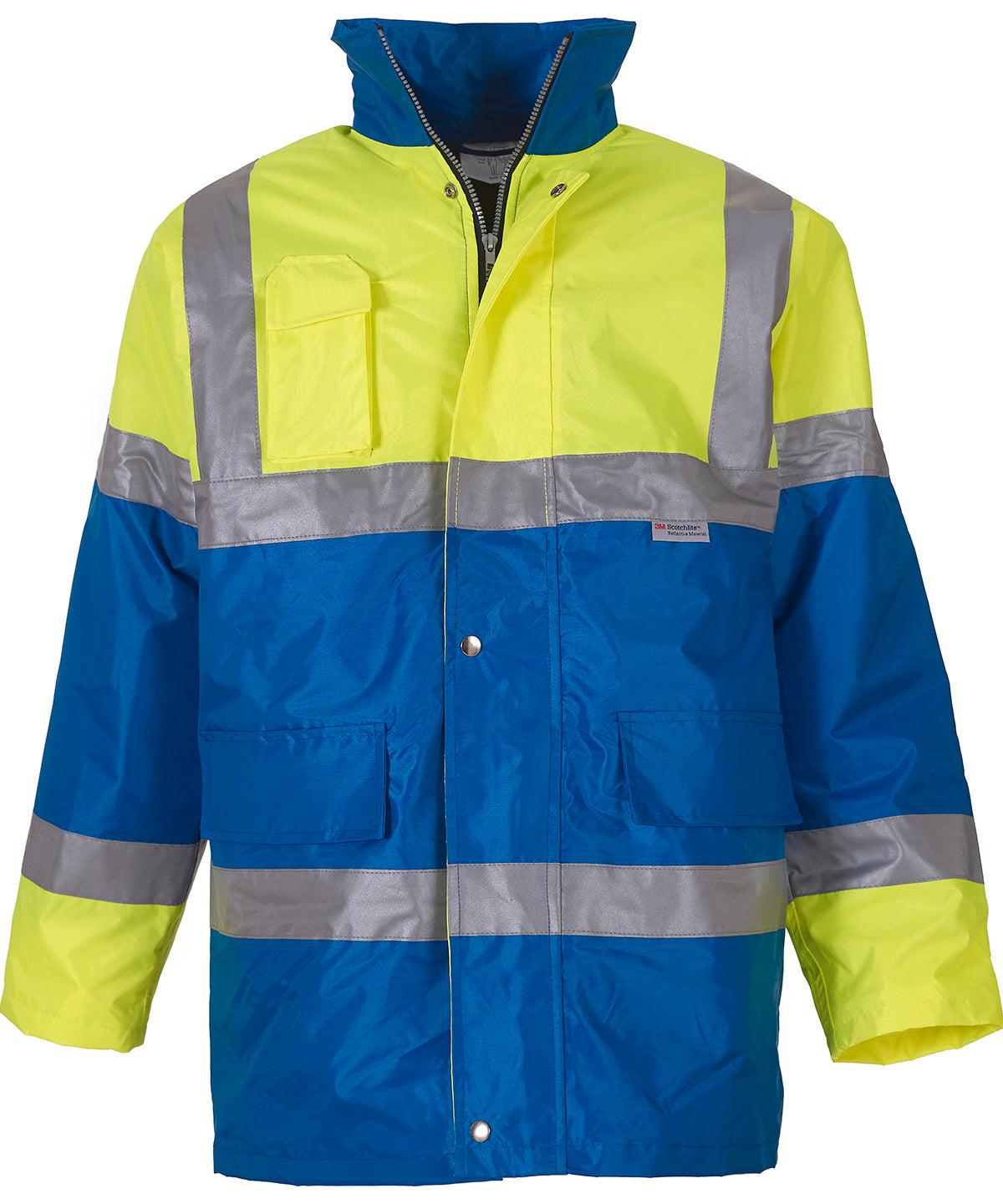 Personalised Jackets - Mid Yellow Yoko Hi-vis contrast jacket (HVP303)