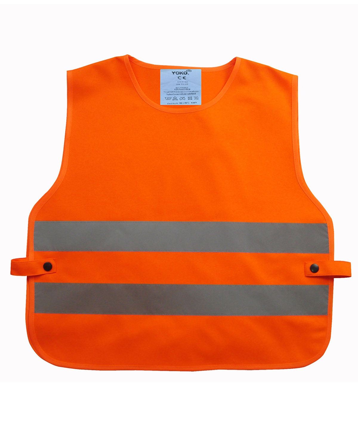Personalised Safety Vests - Mid Orange Yoko Kids hi-vis 2-band tabard (HVS269CH)
