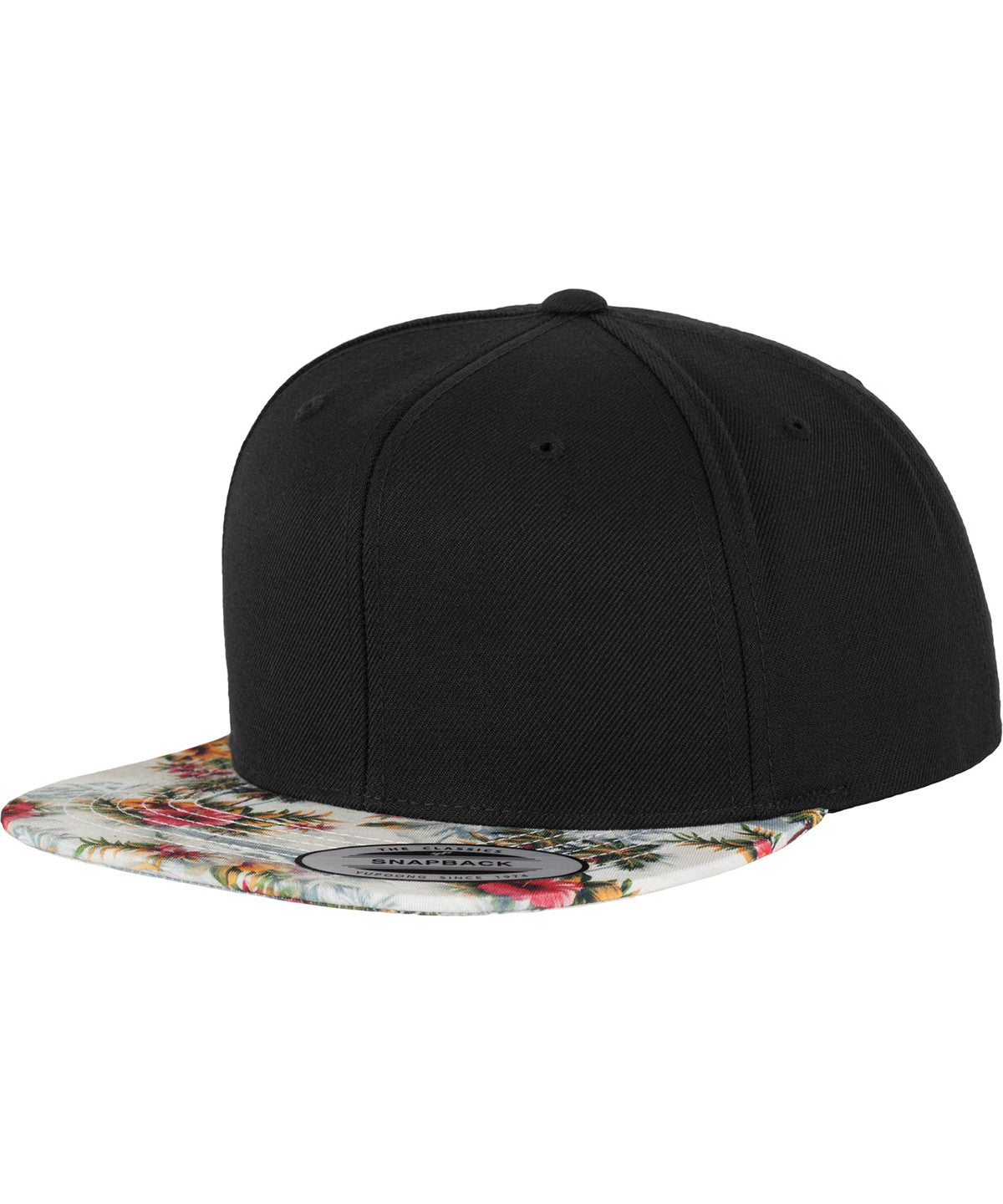 Personalised Caps - Black Flexfit by Yupoong Fashion print snapback (6089DESIGNER)