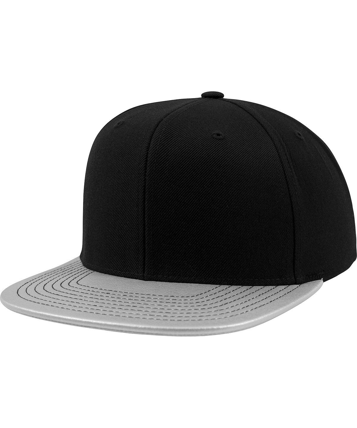 Personalised Caps - Silver Flexfit by Yupoong Metallic visor snapback (6089PU)
