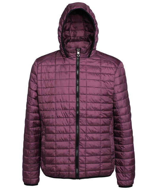 Personalised Jackets - Dark Purple 2786 Honeycomb hooded jacket