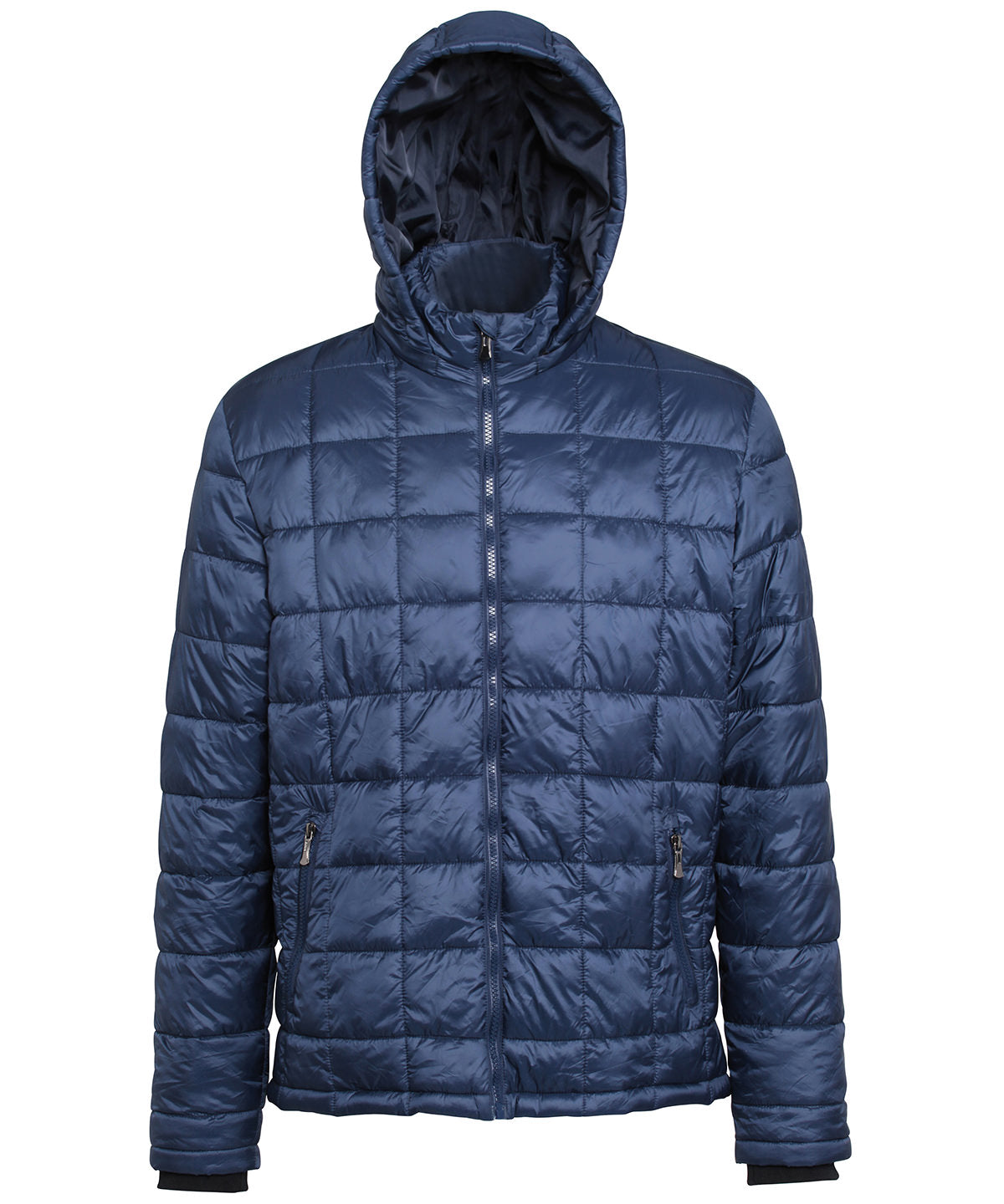 Personalised Jackets - Black 2786 Box quilt hooded jacket