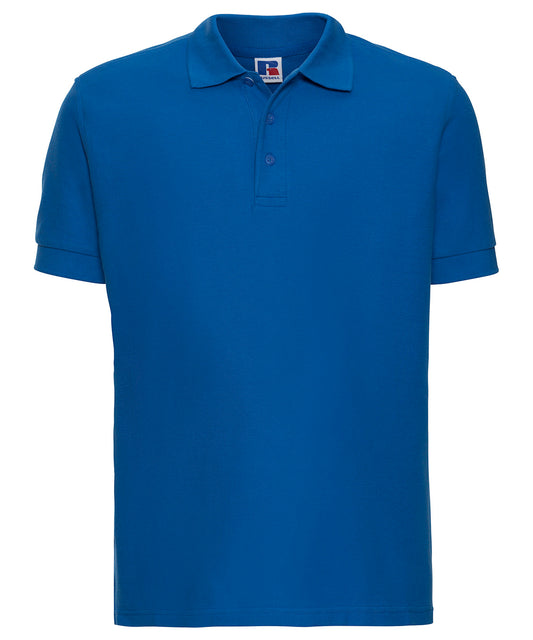 Personalised Polo Shirts - Mid Blue Russell Europe Ultimate classic cotton polo