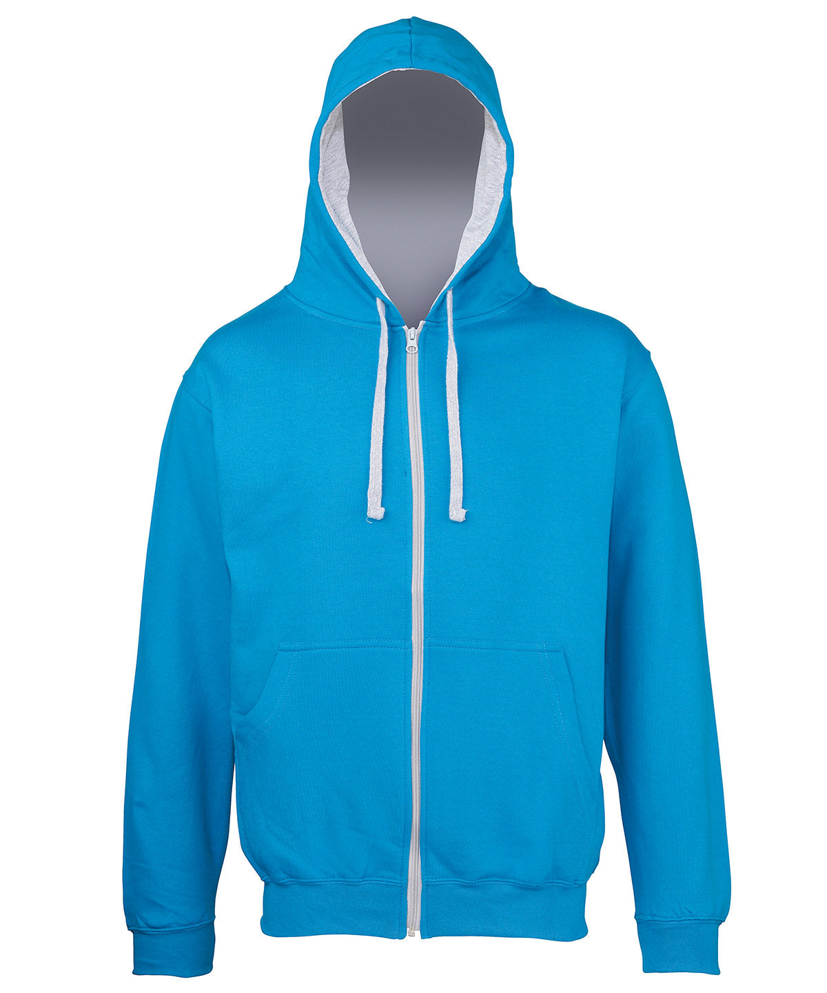 Personalised Hoodies - Mid Red AWDis Just Hoods Varsity zoodie