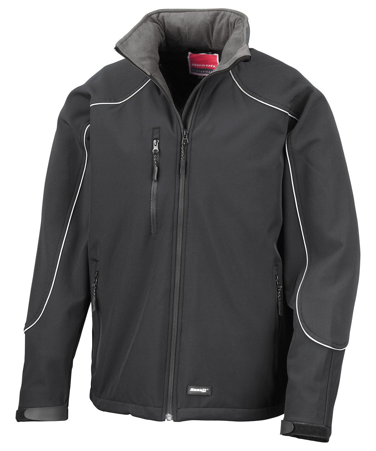 Personalised Jackets - Black Result Workguard Hooded softshell jacket