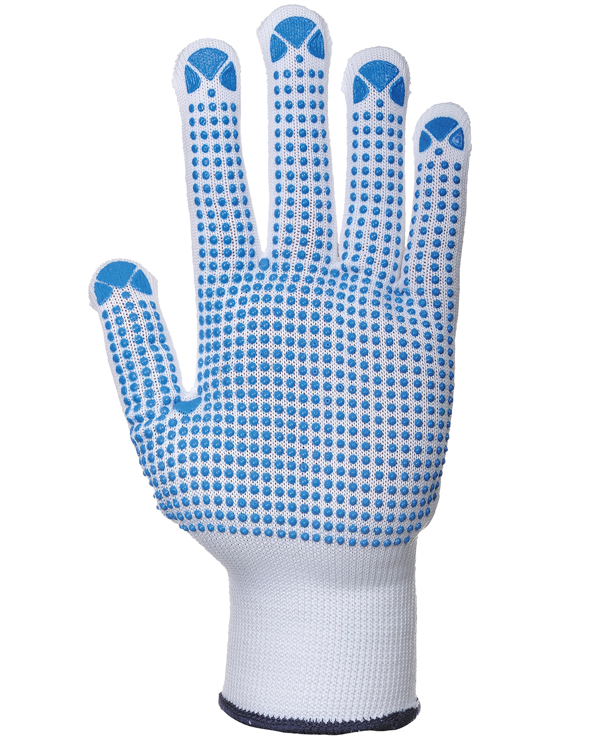 Personalised Gloves - Mid Blue Portwest Nylon polka dot glove (A110)