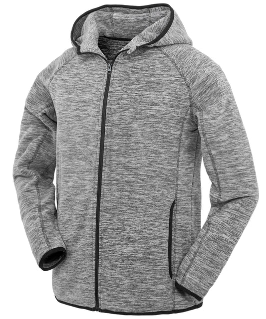 Personalised Hoodies - Heather Grey Spiro Microfleece hoodi