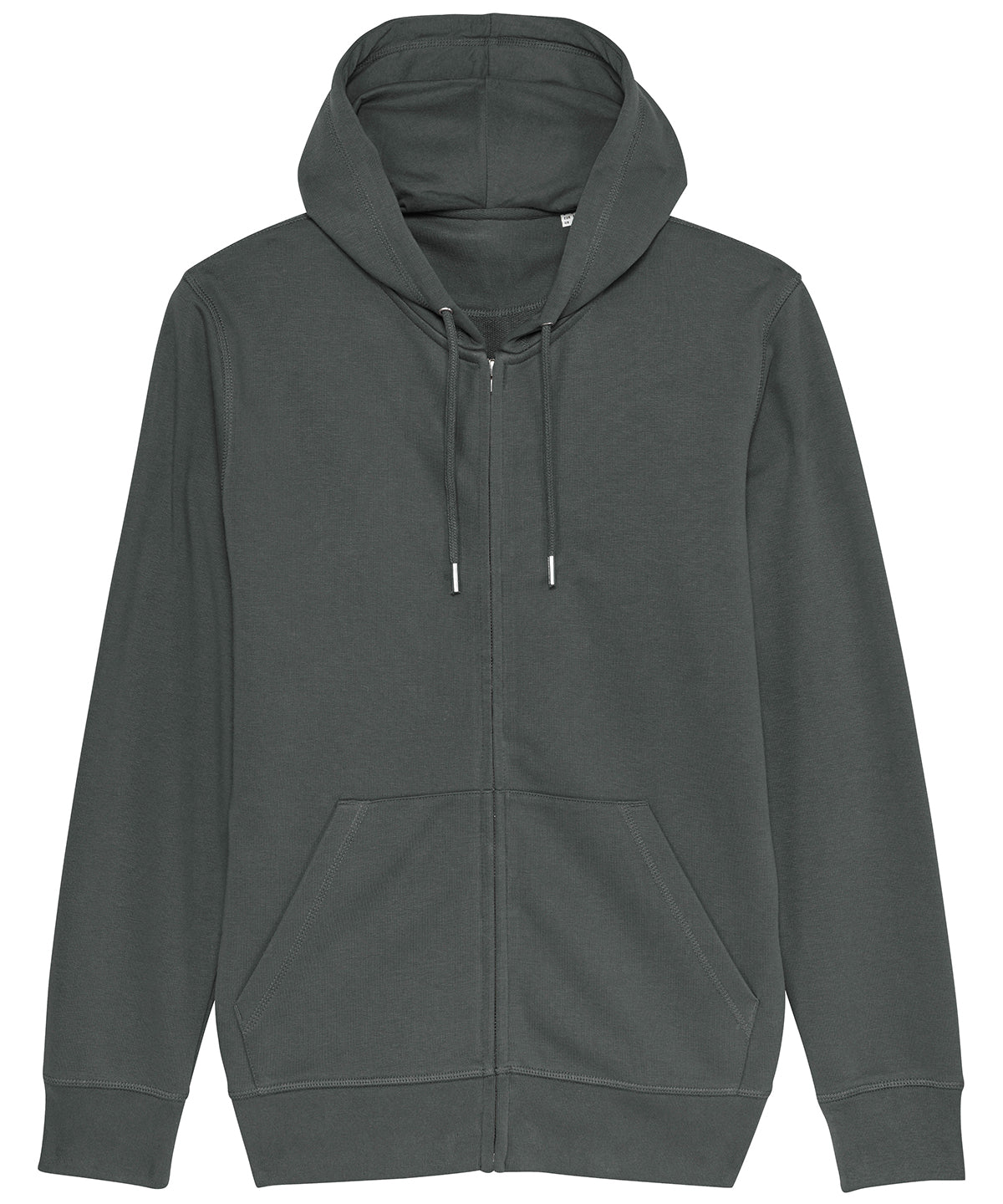Personalised Hoodies - Dark Grey Stanley/Stella Unisex Connector essential zip-thru hoodie sweatshirt (STSU820)