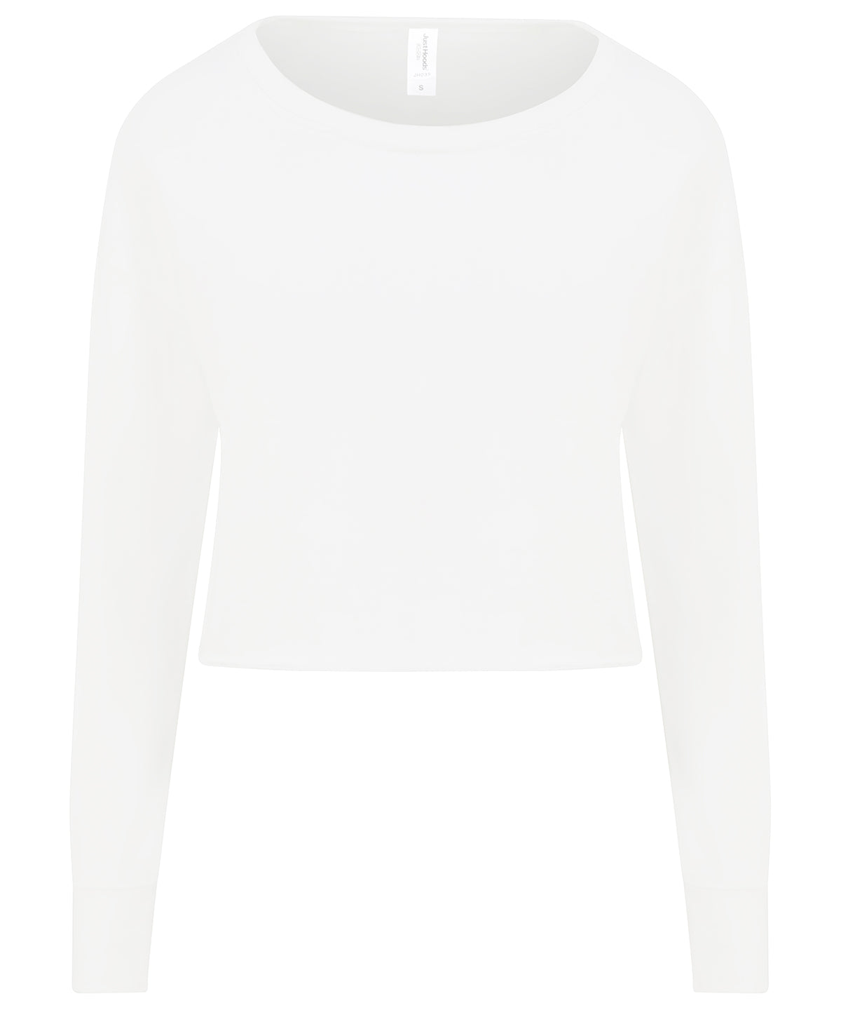 Personalised Sweatshirts - Black AWDis Just Hoods Women's cropped sweat