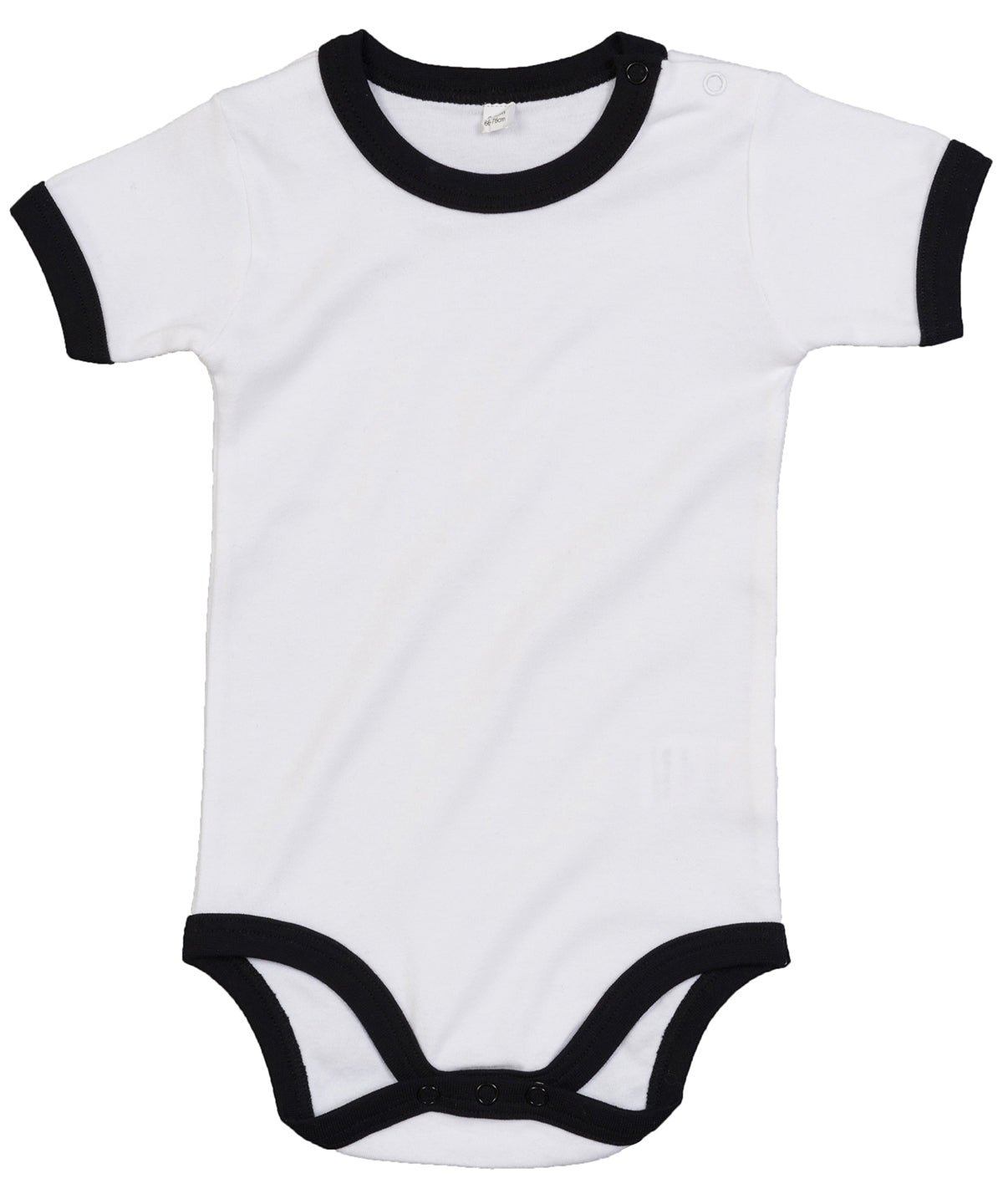 Personalised Bodysuits - White Babybugz Ringer bodysuit
