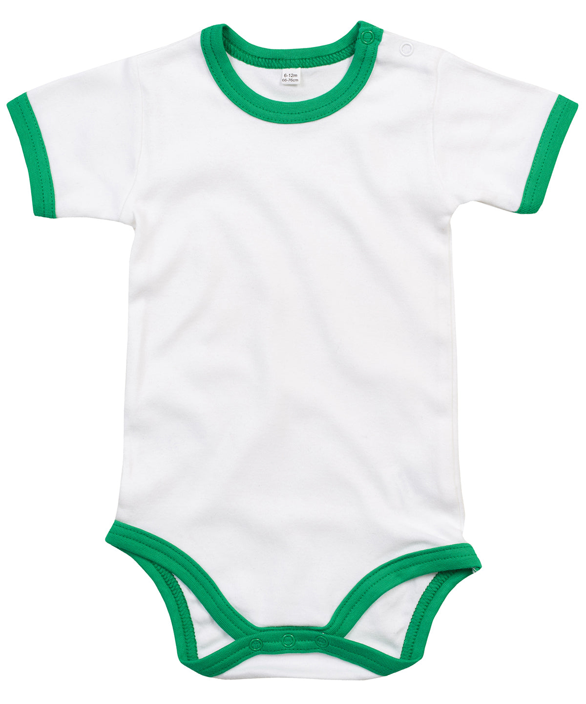 Personalised Bodysuits - White Babybugz Ringer bodysuit