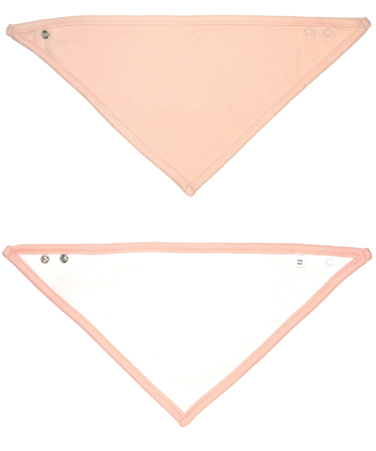 Personalised Bibs - Light Pink Babybugz Bandana bib