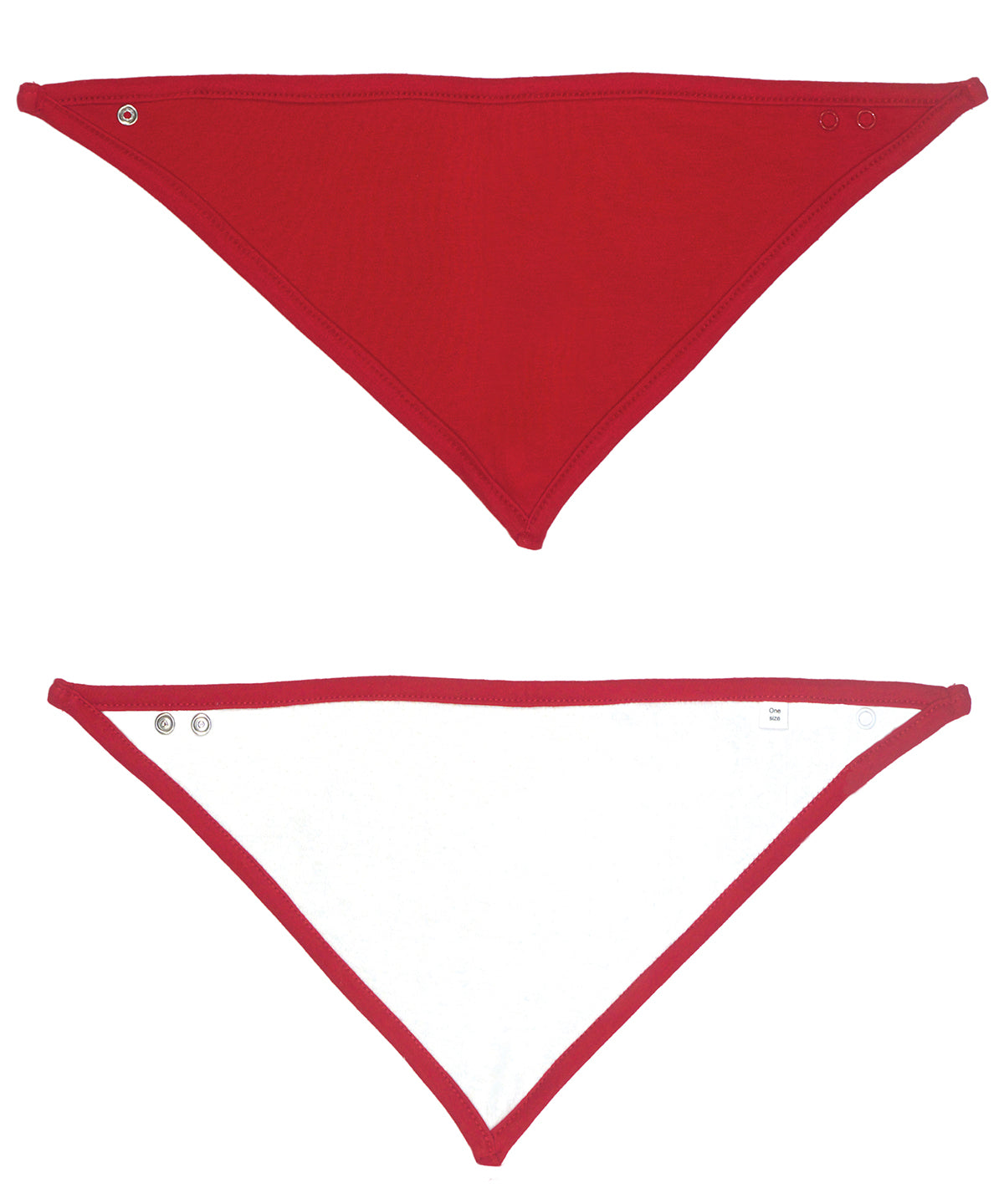 Personalised Bibs - Mid Red Babybugz Bandana bib