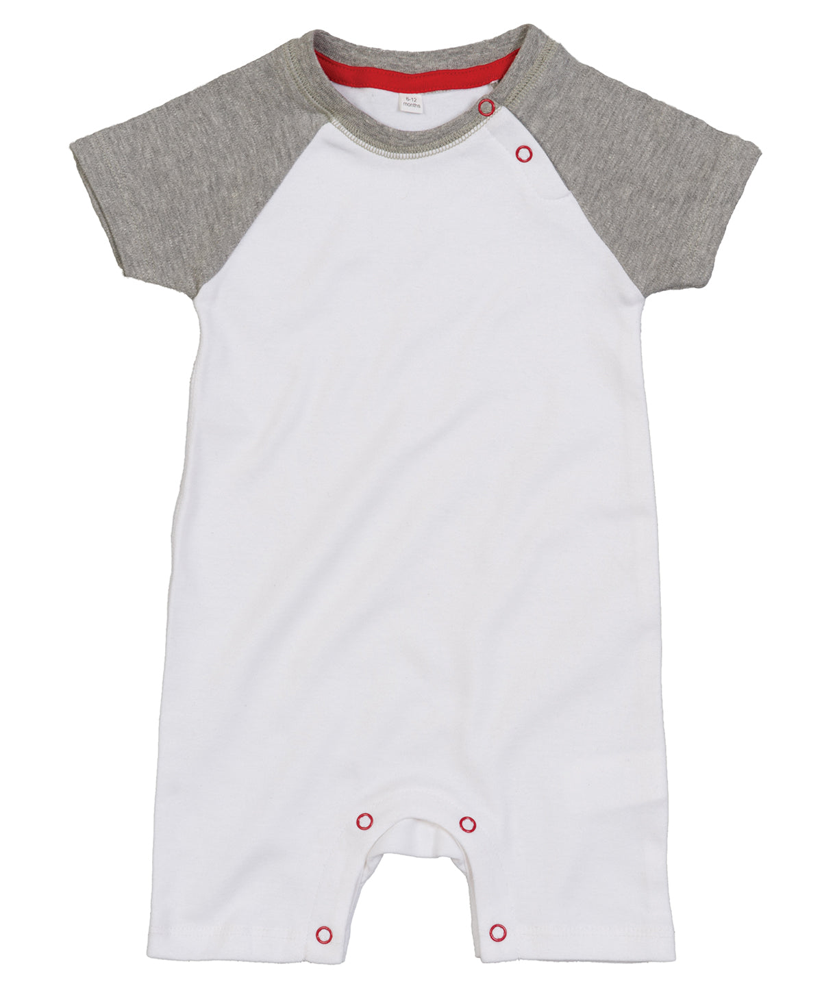 Personalised Bodysuits - White Babybugz Baby baseball playsuit
