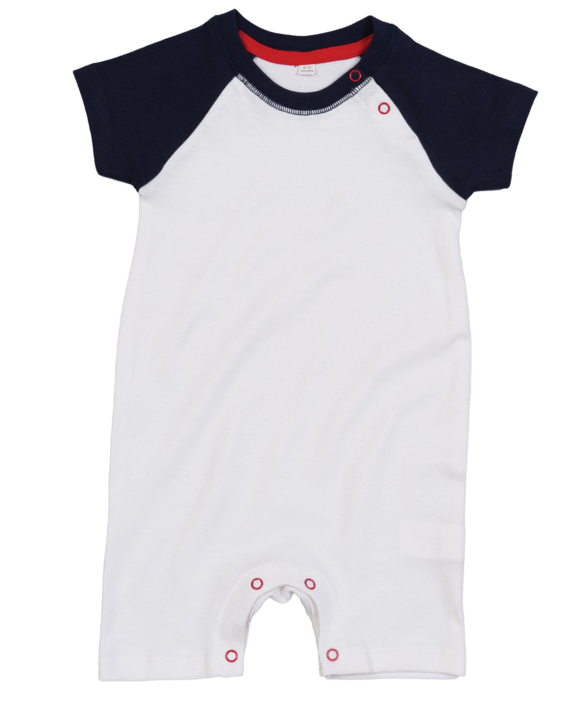 Personalised Bodysuits - White Babybugz Baby baseball playsuit