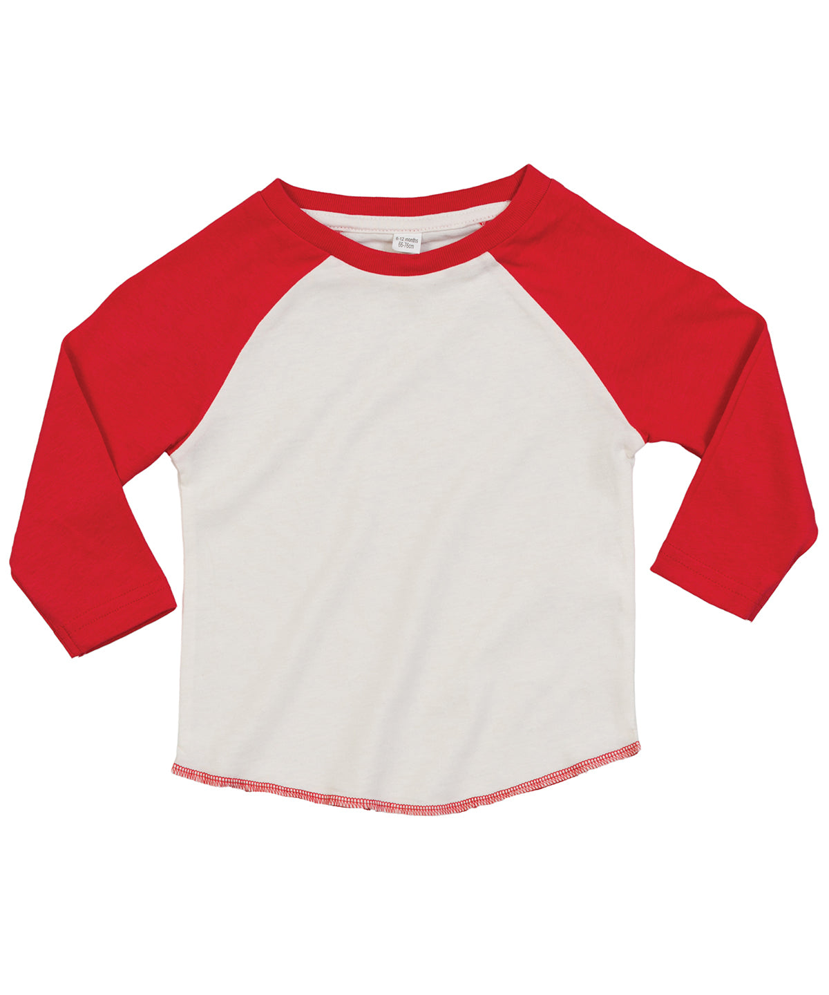 Personalised T-Shirts - Off White Babybugz Baby baseball T