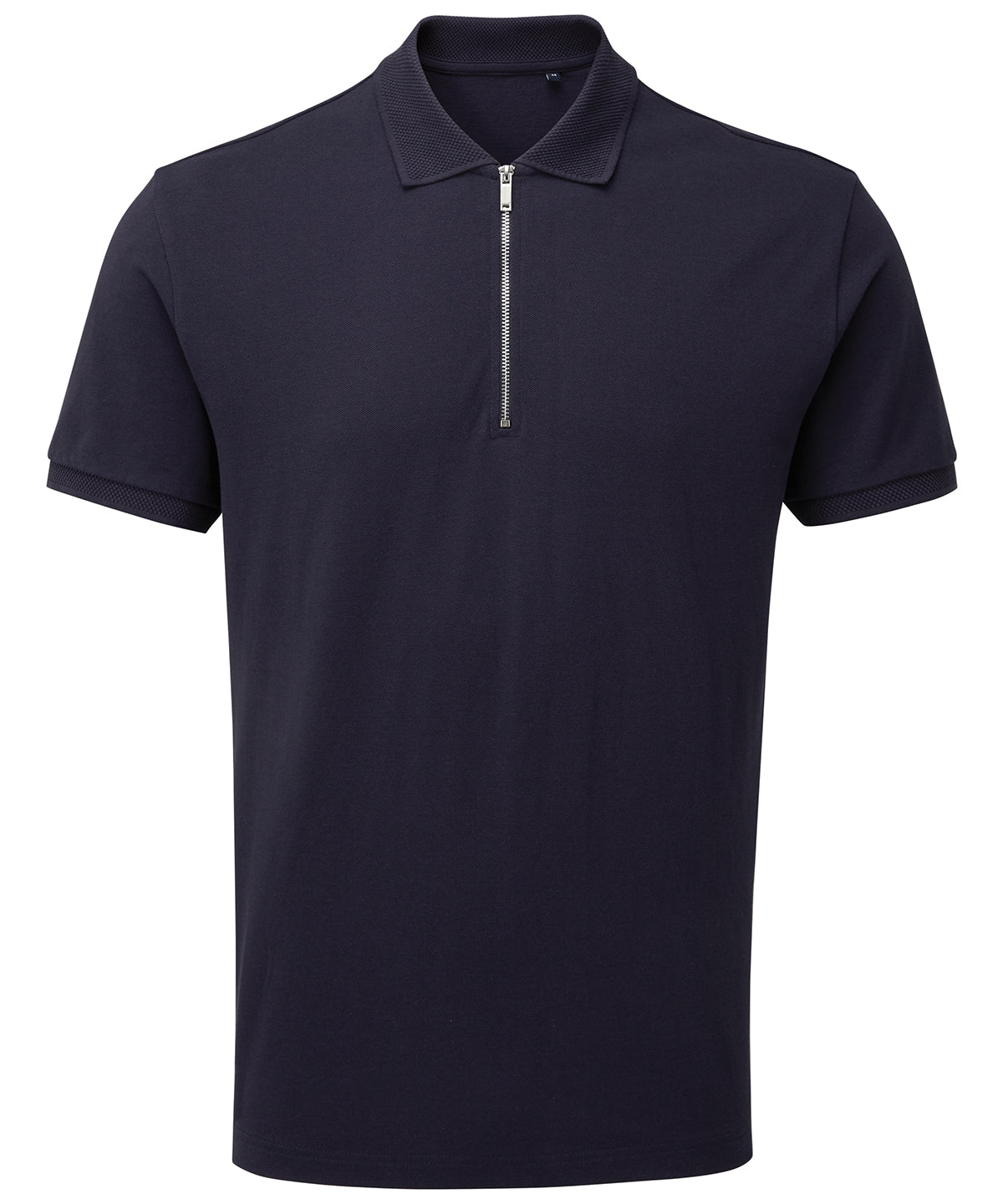 Personalised Polo Shirts - Black Asquith & Fox Men's zip polo
