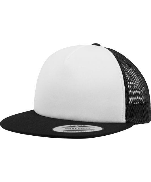 Personalised Caps - Flexfit by Yupoong Foam trucker with white front (6005FW)