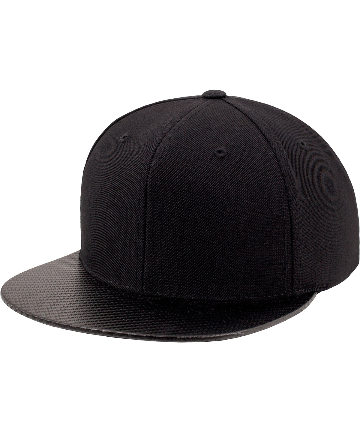 Personalised Caps - Black Flexfit by Yupoong Carbon snapback (6089CA)