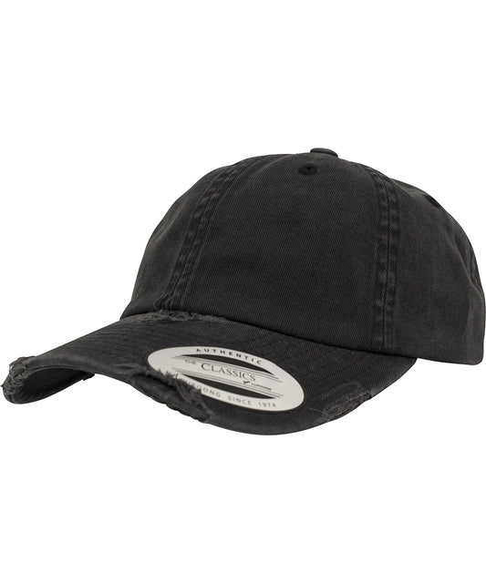 Personalised Caps - Flexfit by Yupoong Low-profile destroyed cap (6245DC)