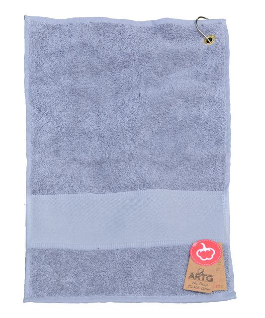 Personalised Towels - Light Blue A&R Towels PRINT-Me® golf towel