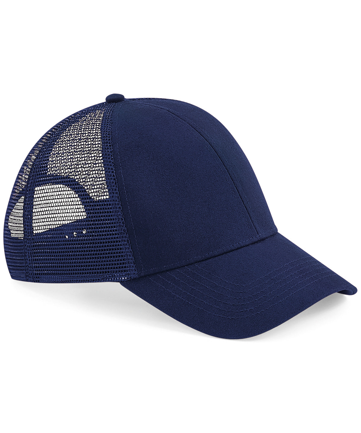 Personalised Caps - Navy Beechfield Organic cotton trucker